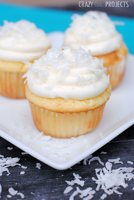 Coconut Cupcakes with Cream Cheese Frosting