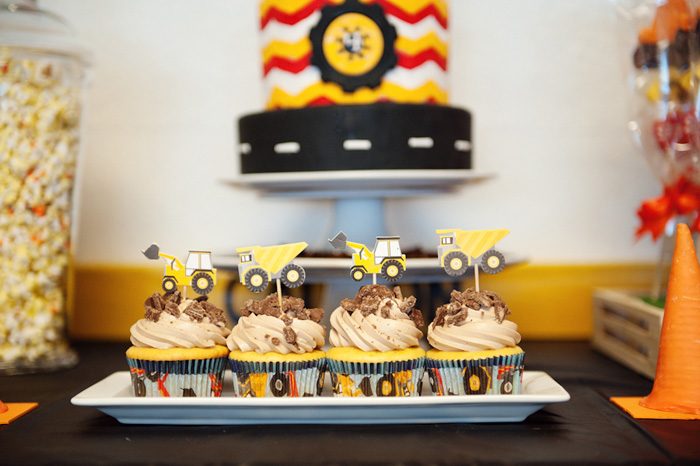 Construction Party Cupcake Ideas