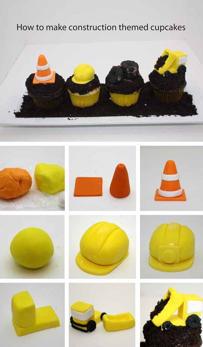 9 Photos of Construction Birthday Cupcakes