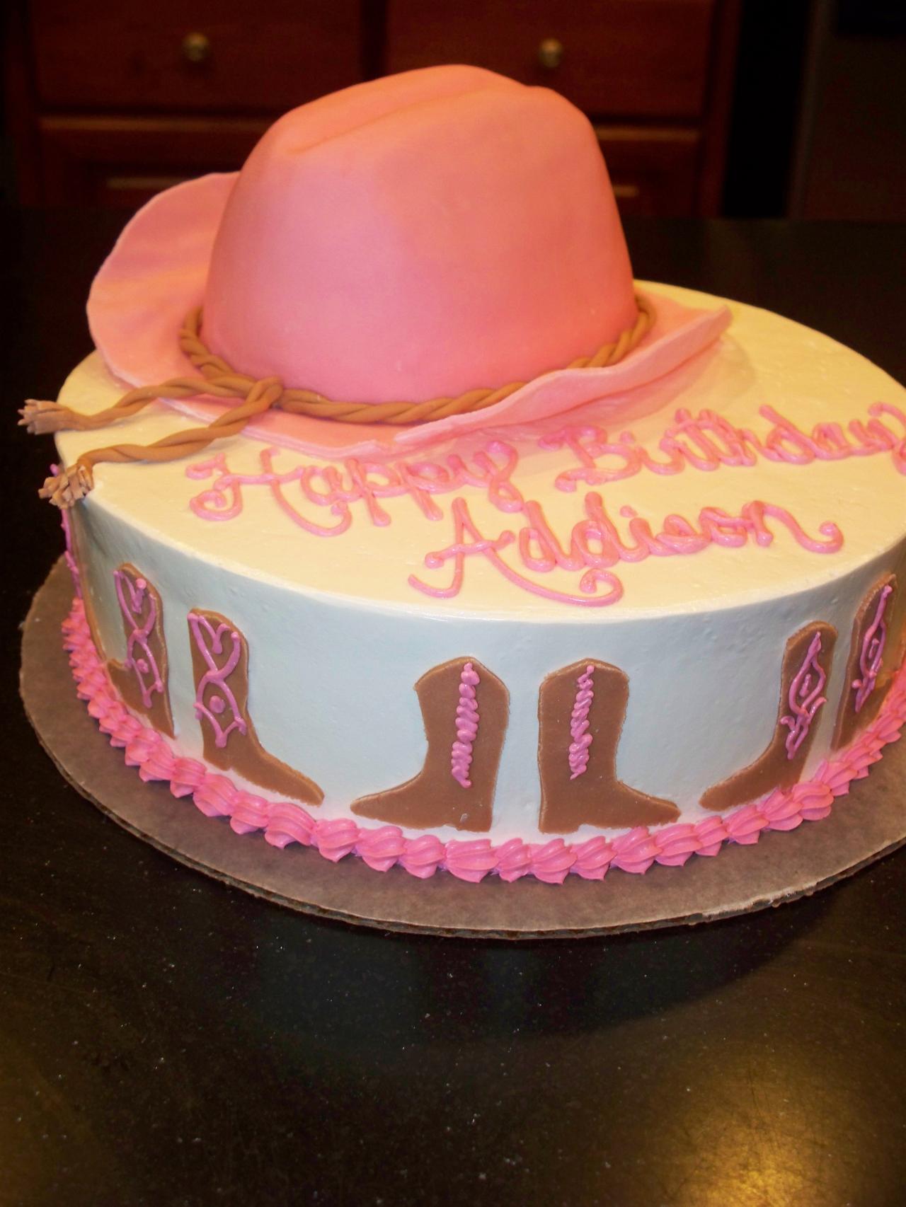 Cowgirl Birthday Cake