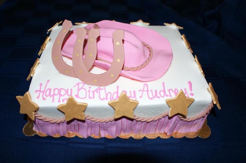 Cowgirl Birthday Cake