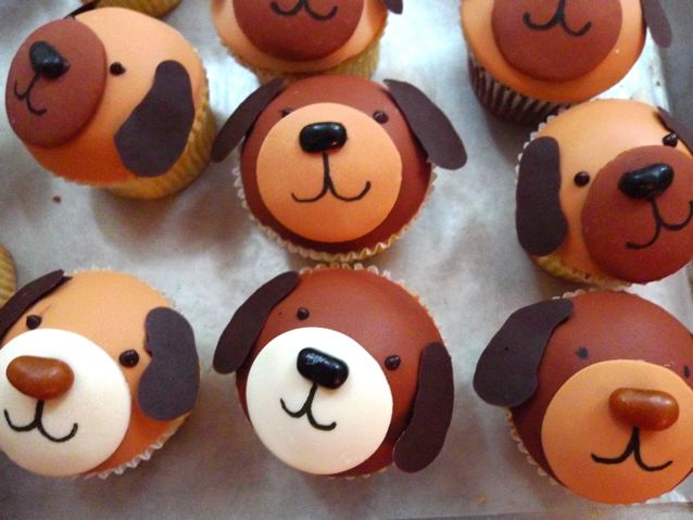 Cute Puppy Dog Cupcakes