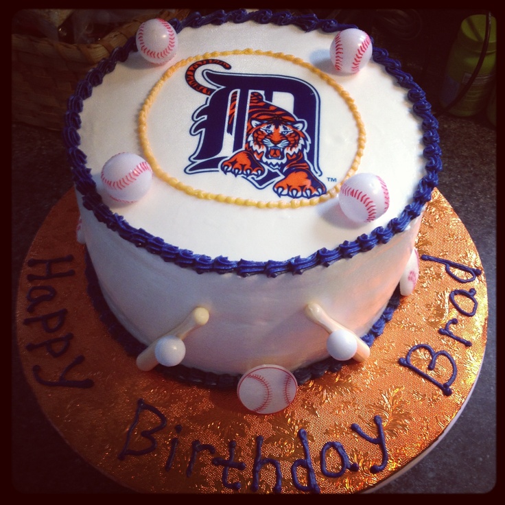 Detroit Tigers Birthday Cake