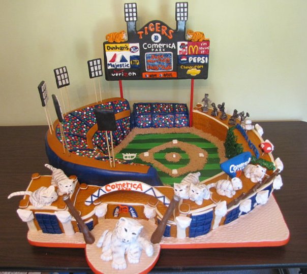 Detroit Tigers Cake