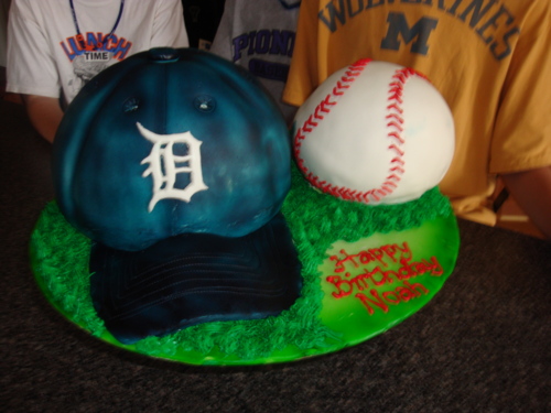 Detroit Tigers Happy Birthday Cake