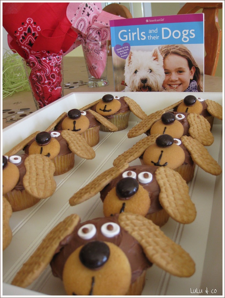 Dog Themed Birthday Cupcakes