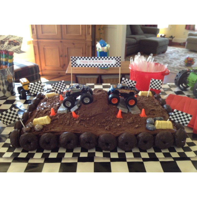 Easy Monster Truck Birthday Cakes