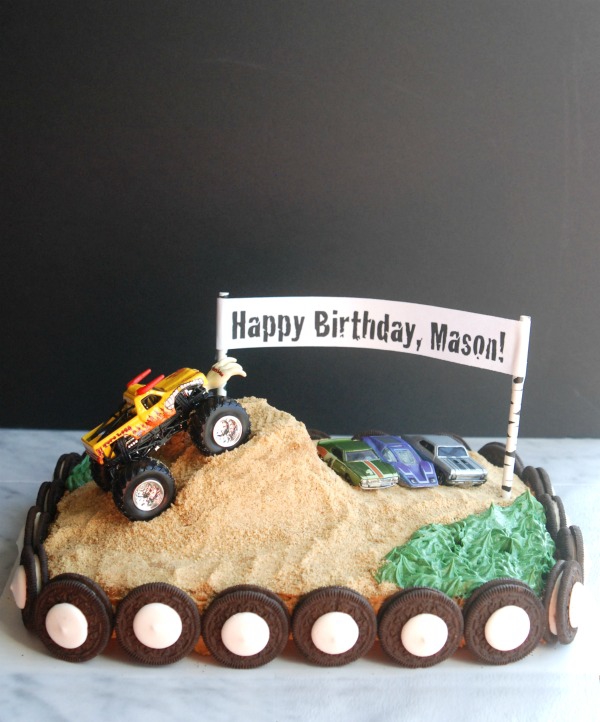 Easy Monster Truck Birthday Cakes