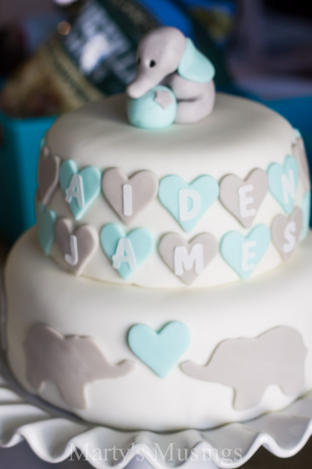 Elephant Baby Shower Cake