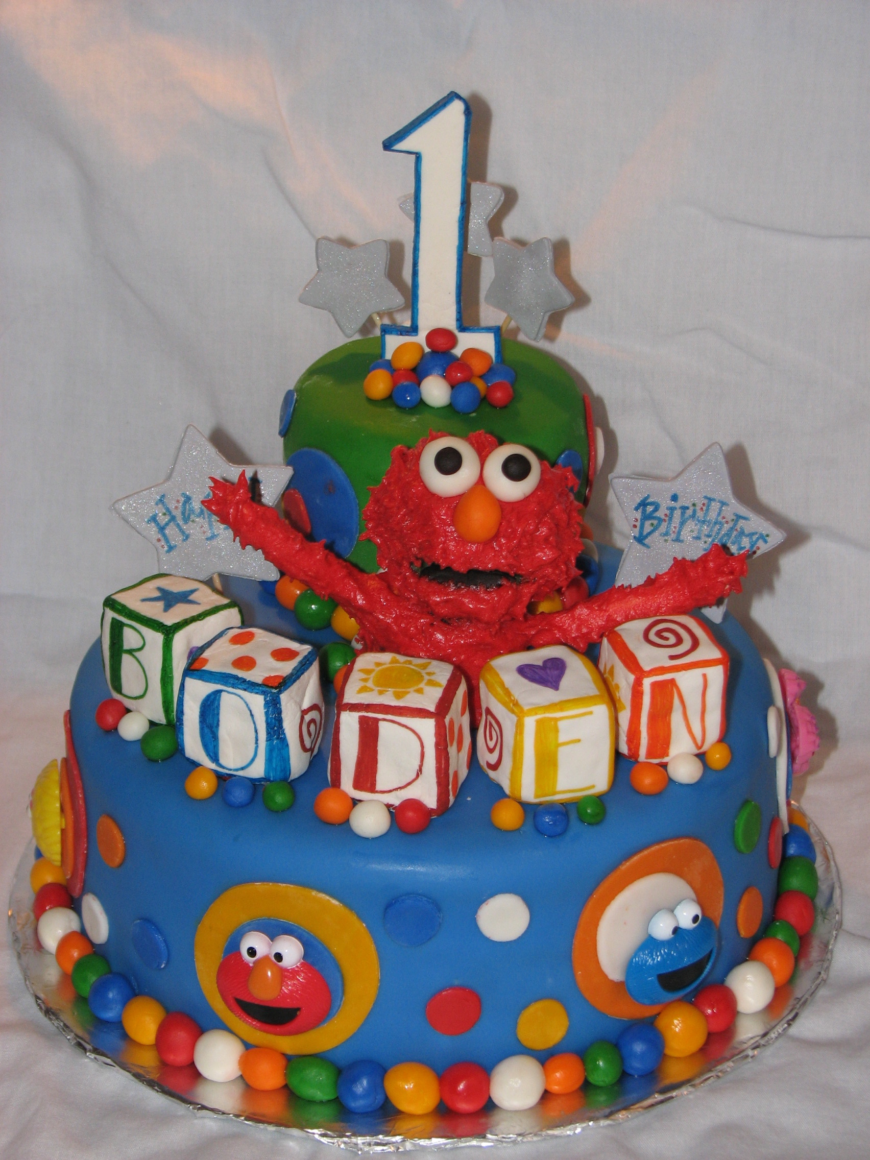 Elmo 1st Birthday Cake