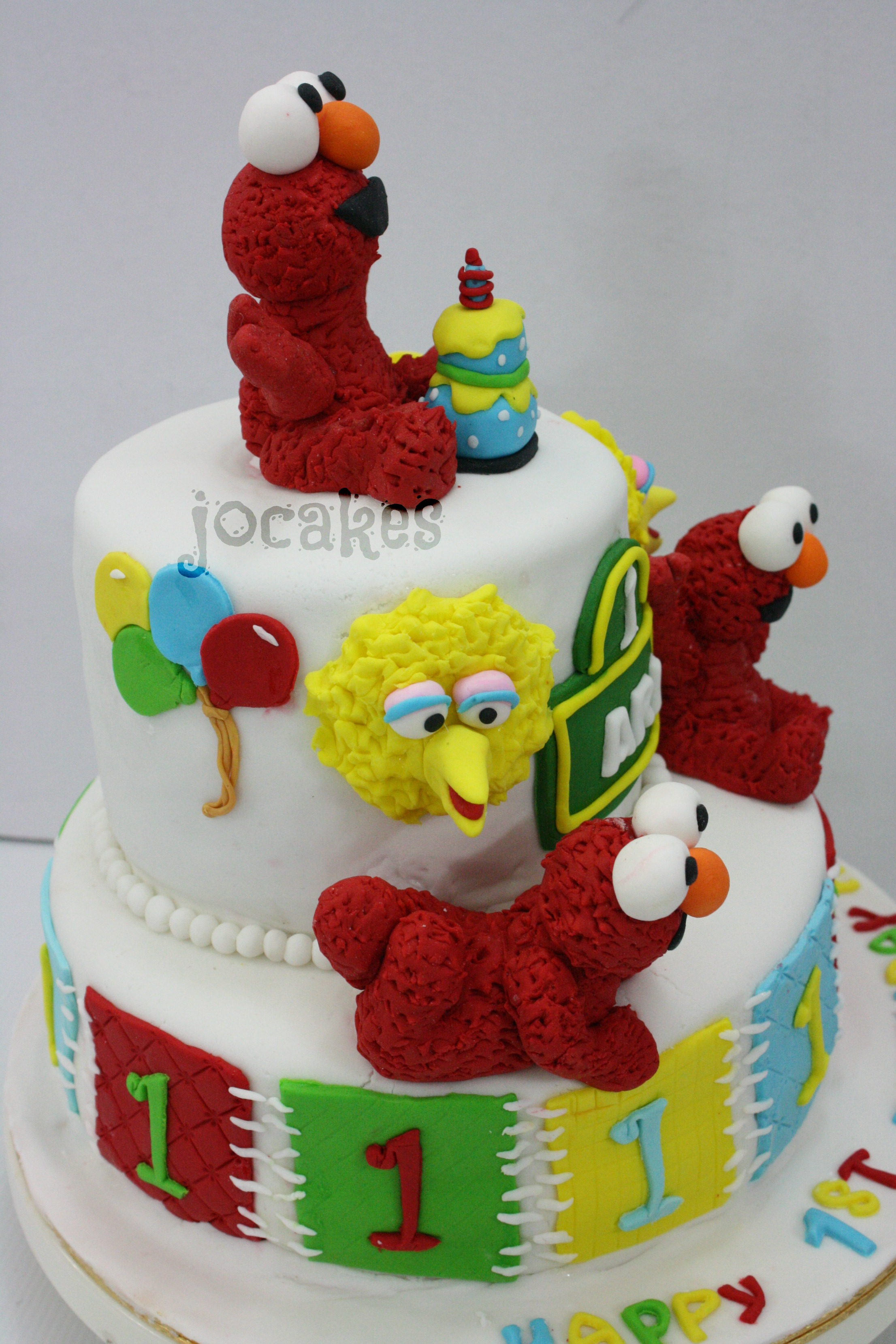 Elmo 1st Birthday Cake