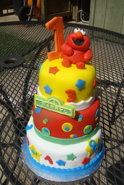 Elmo 1st Birthday Cake