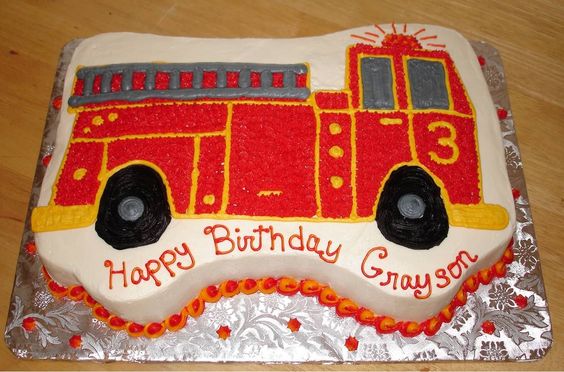 Fire Truck Birthday Cake Ideas