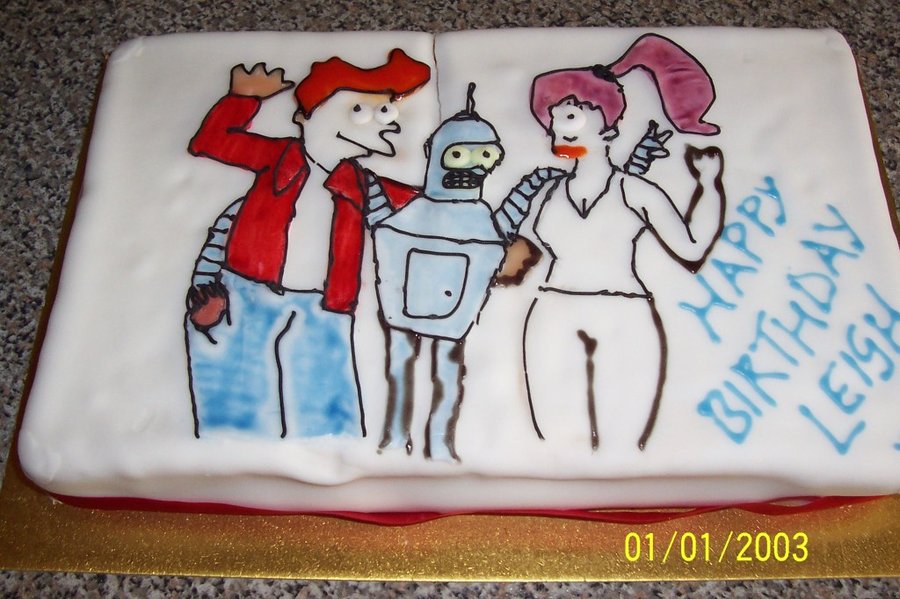 Futurama Birthday Cake