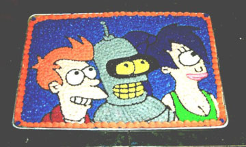 Futurama Birthday Cake