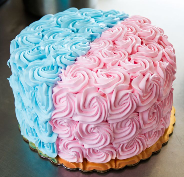 Gender Reveal Baby Shower Cake