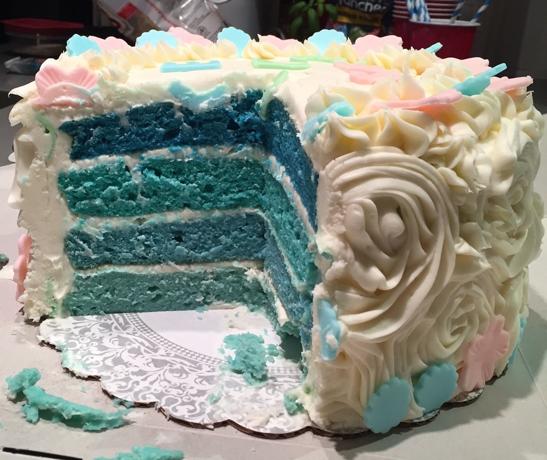 Gender Reveal Cake