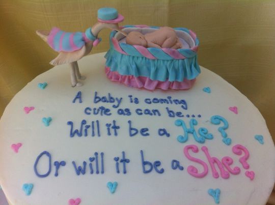 Gender Reveal Cake