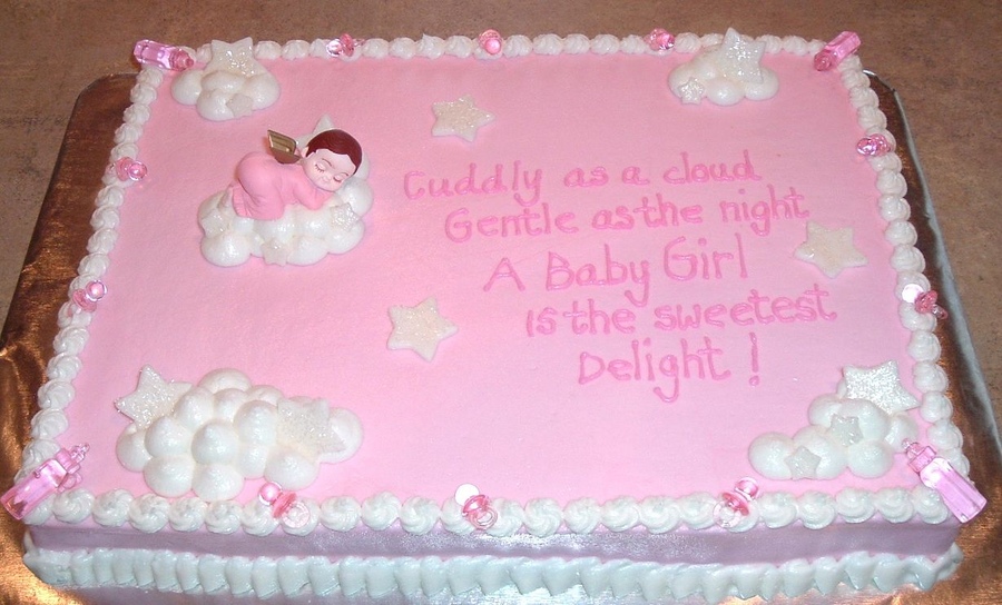 Girl Baby Shower Cake Sayings