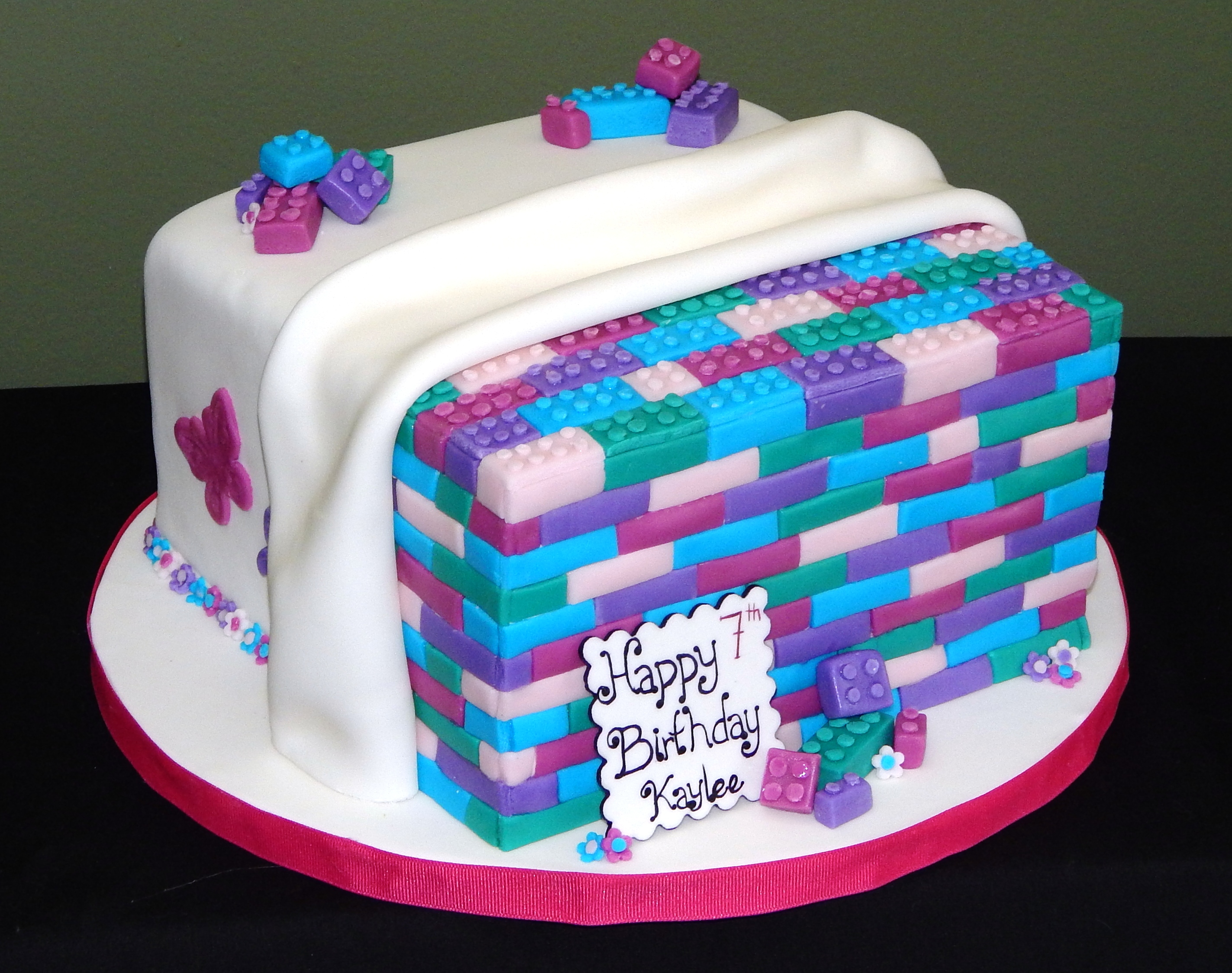 Girl LEGO Themed Birthday Cakes