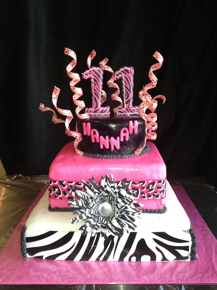 Girls 11th Birthday Cake Ideas