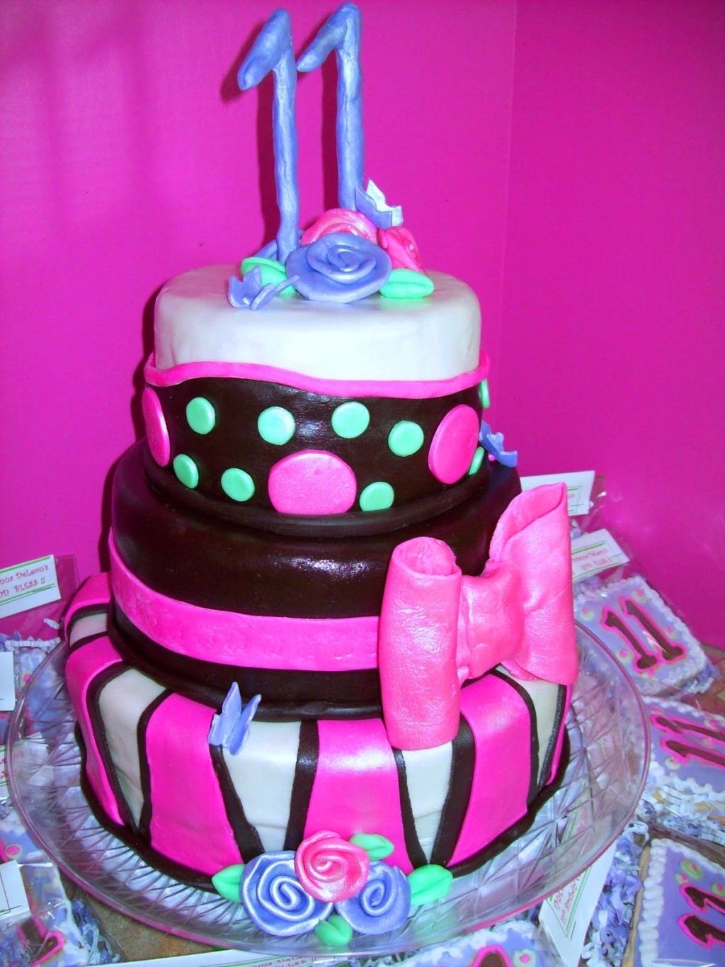 Girls 11th Birthday Cake