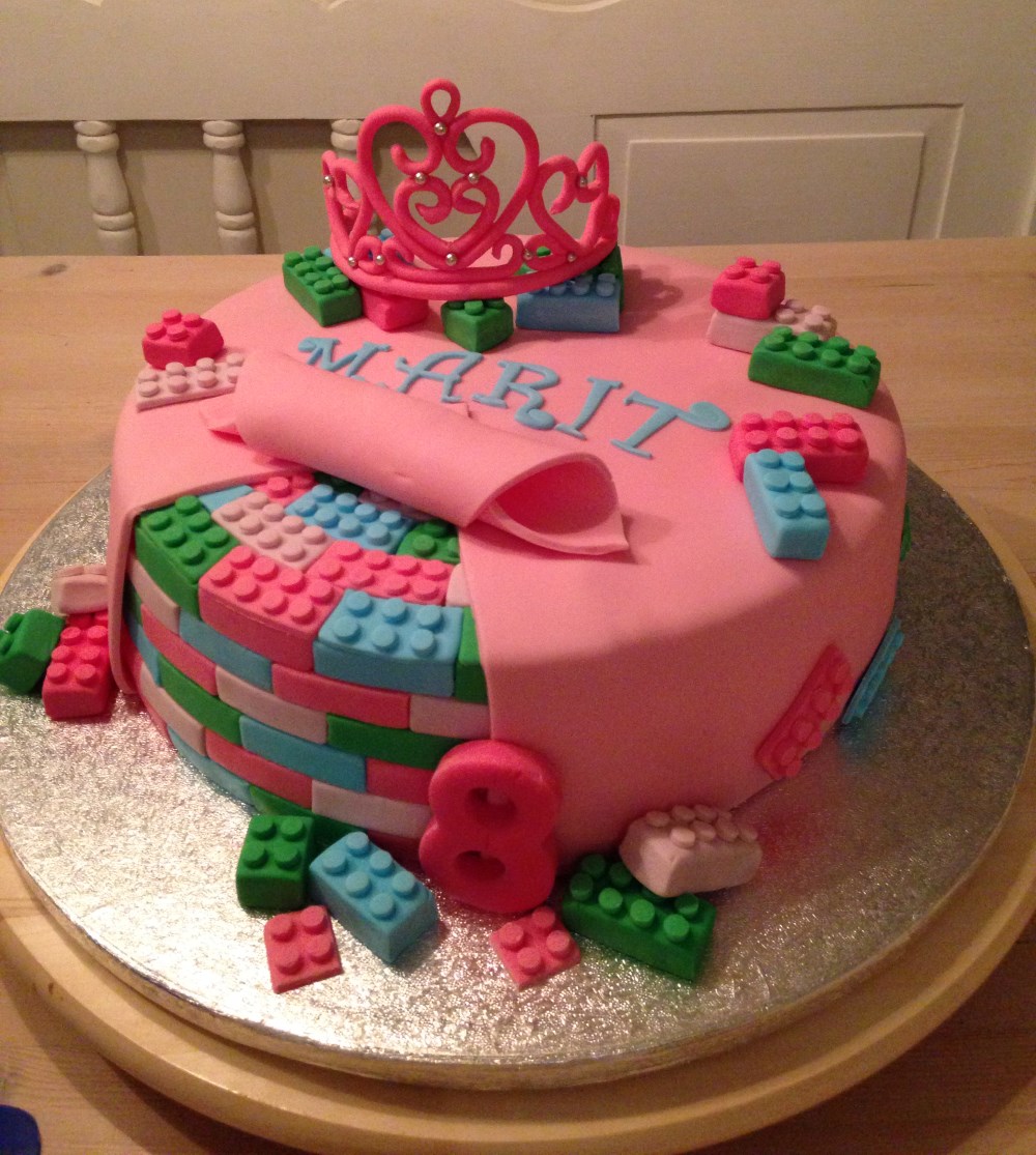 Girls LEGO Birthday Cake Ideas