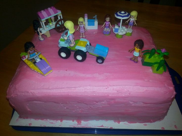 Girls LEGO Birthday Cake