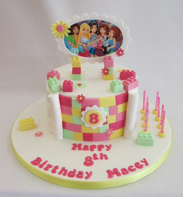 Girls LEGO Friends Birthday Cake