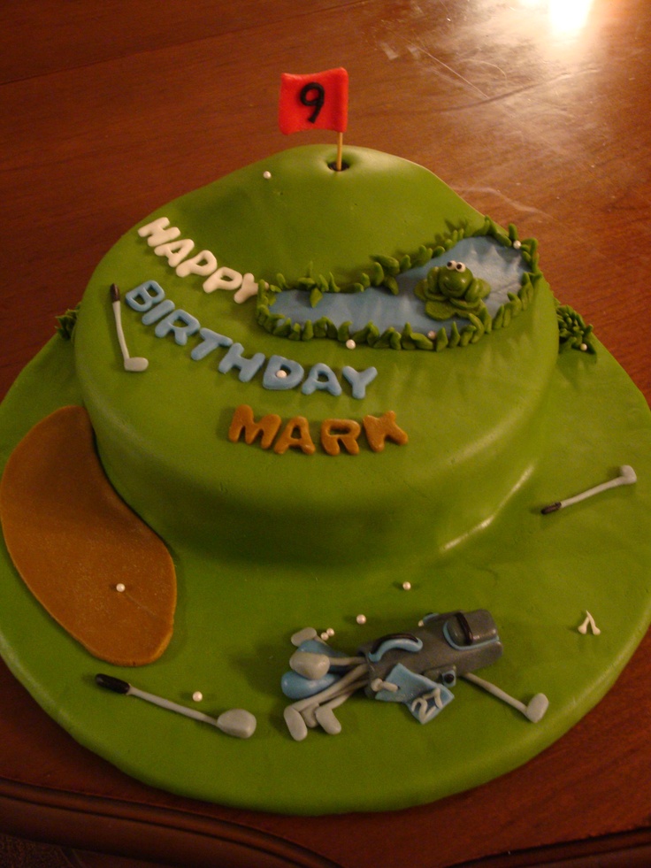 Golf Happy Birthday Mark Cake