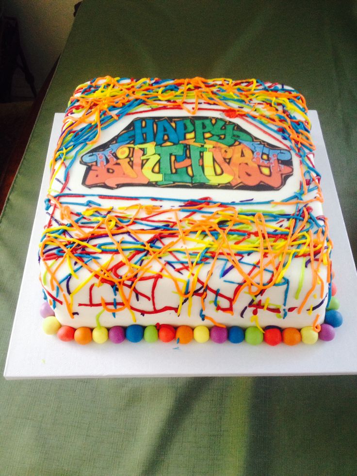 Graffiti Cake