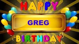 Greg Happy Birthday Cards