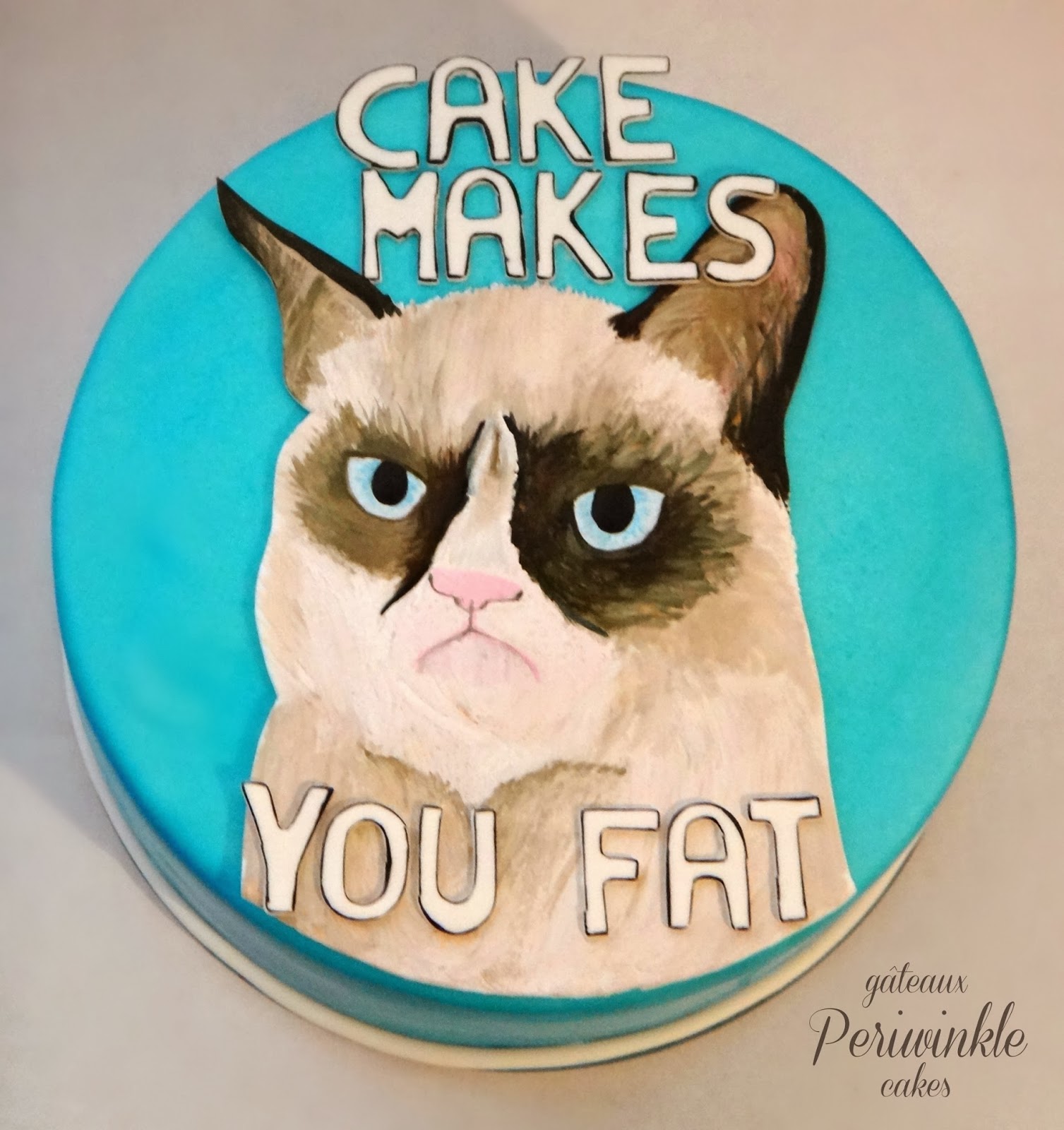 Grumpy Cat Birthday Cake