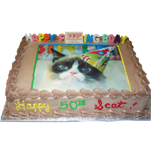 Grumpy Cat Birthday Cake