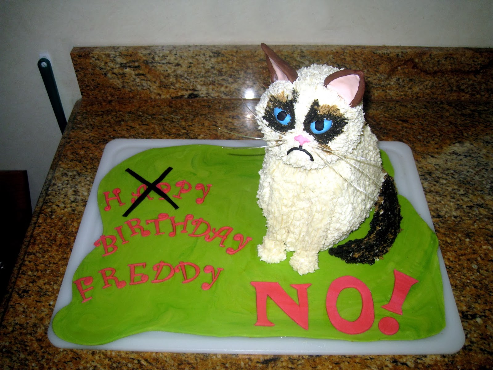 Grumpy Cat Birthday Cake