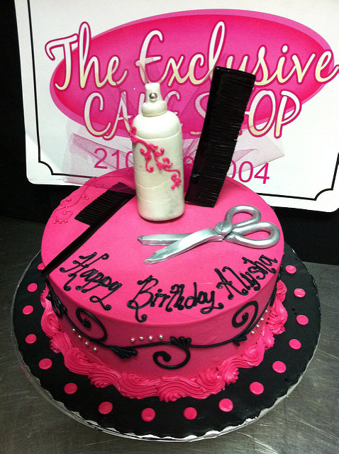 Hair Stylist Birthday Cake