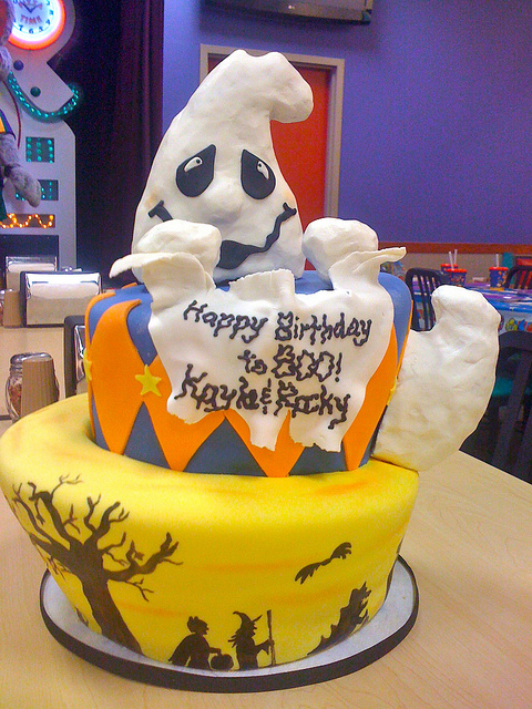 Halloween Ghost Birthday Cake