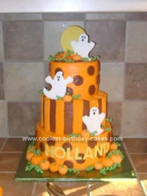 Halloween Ghost Birthday Cake