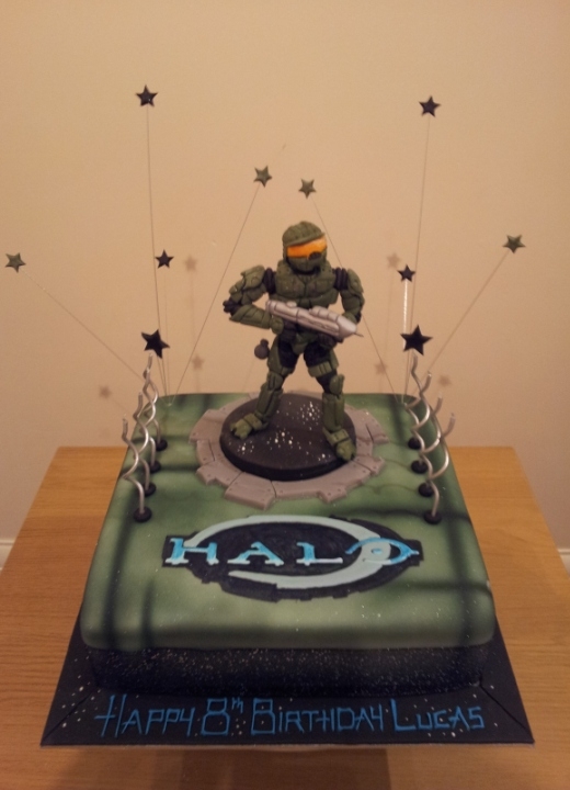 Halo Birthday Cake Topper