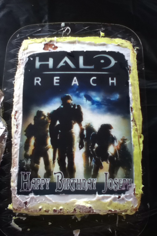 Halo Birthday Cake