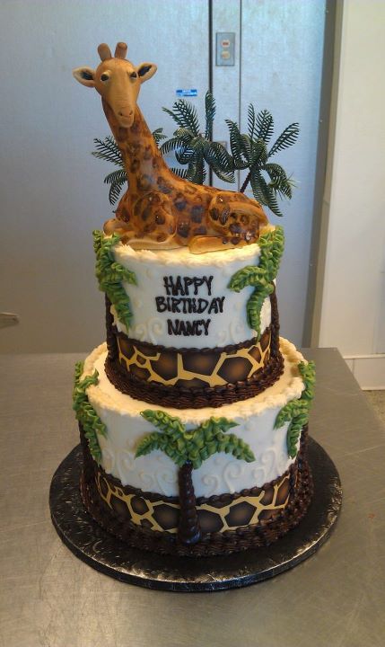 Happy Birthday Giraffe Cake