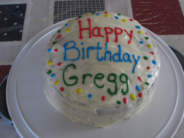 Happy Birthday Greg Cake