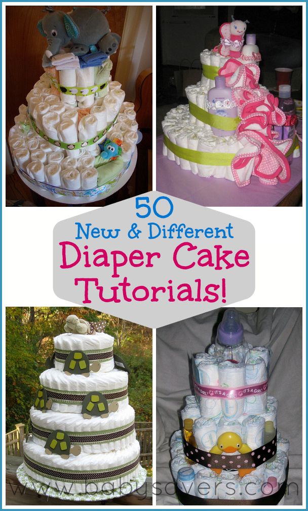 How to Make Baby Diaper Shower Cakes