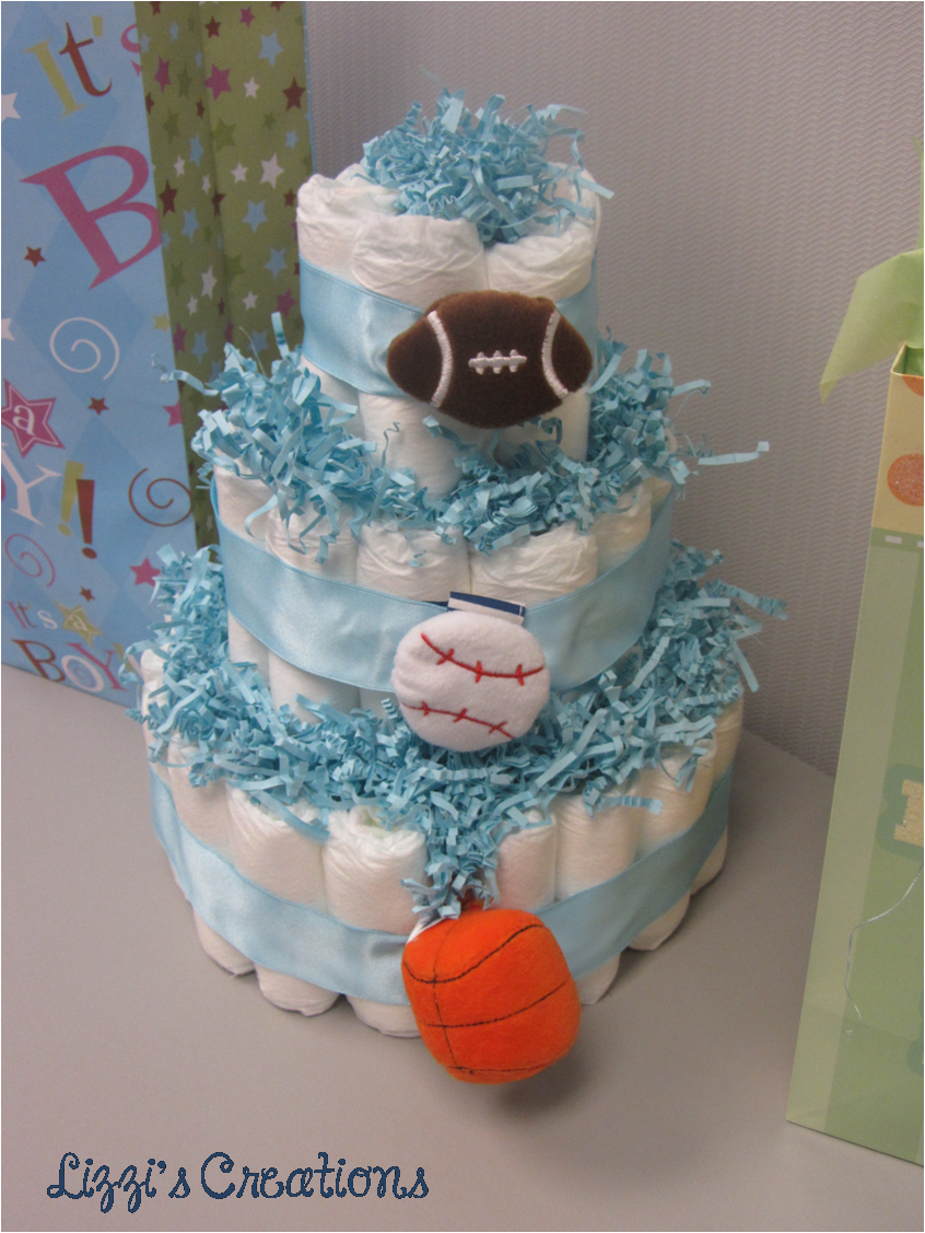 How to Make Baby Diaper Shower Cakes