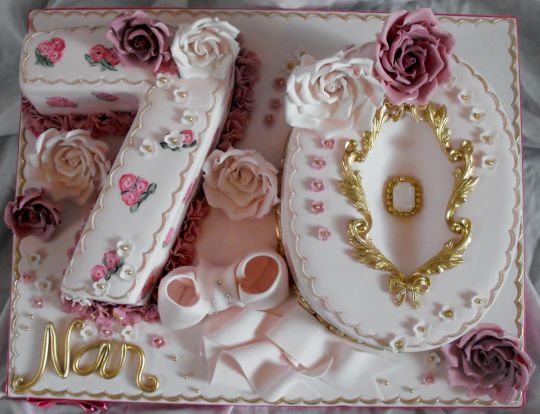 Ladies 70th Birthday Cake Ideas