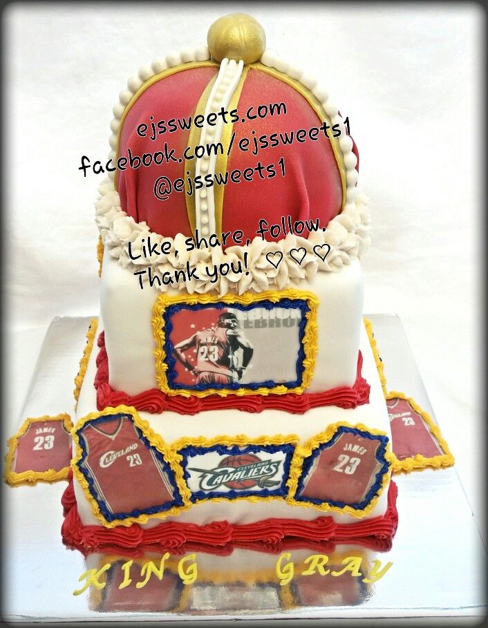 LeBron Cleveland Cavaliers Birthday Cake