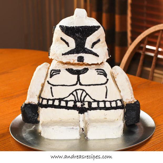 LEGO Star Wars Stormtrooper Birthday Cake