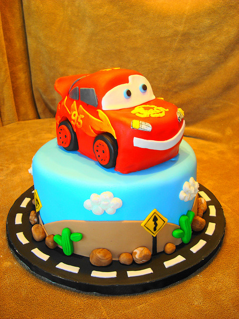 Lightening McQueen Cake