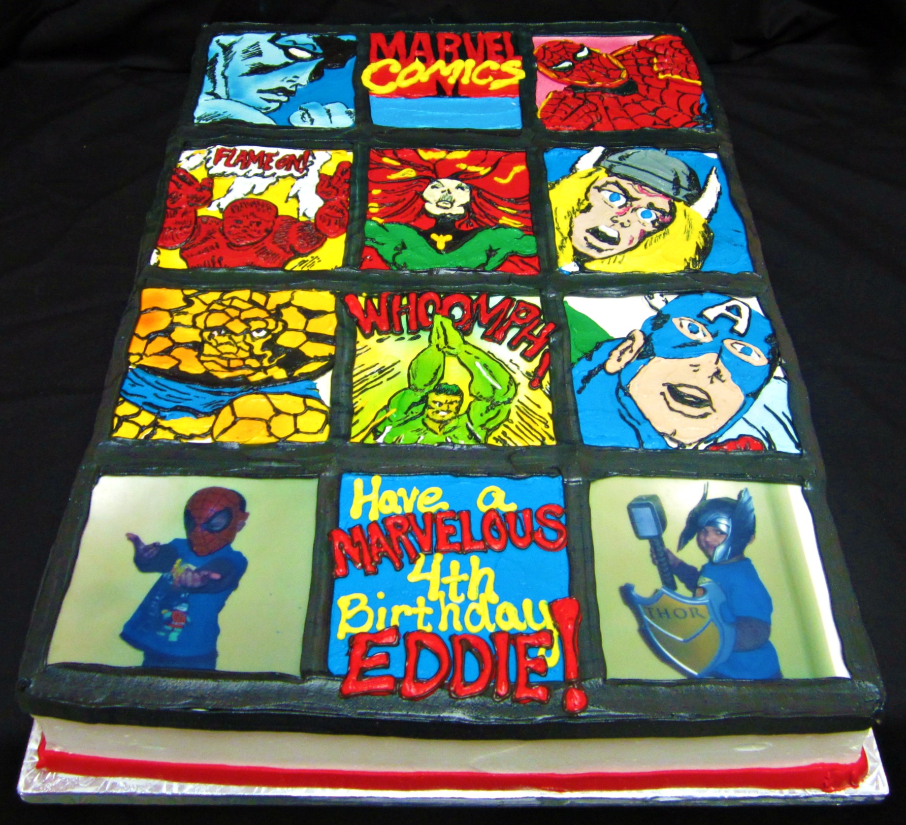 Marvel Comics Birthday Cake