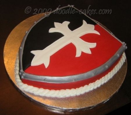 Medieval Shield Cake